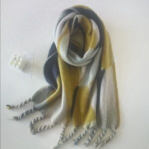 Chic Yellow and Gray Scarf